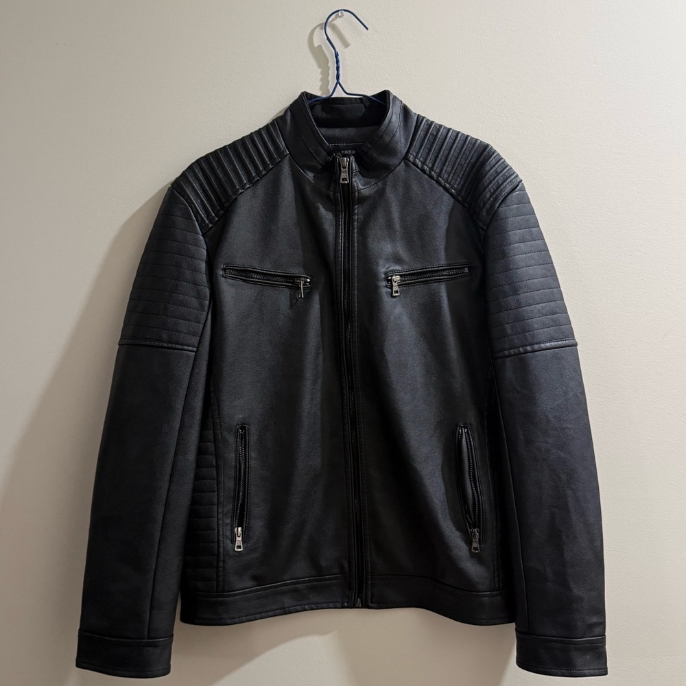 Men's Black Leather Jacket